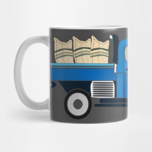 blue farm truck Mug